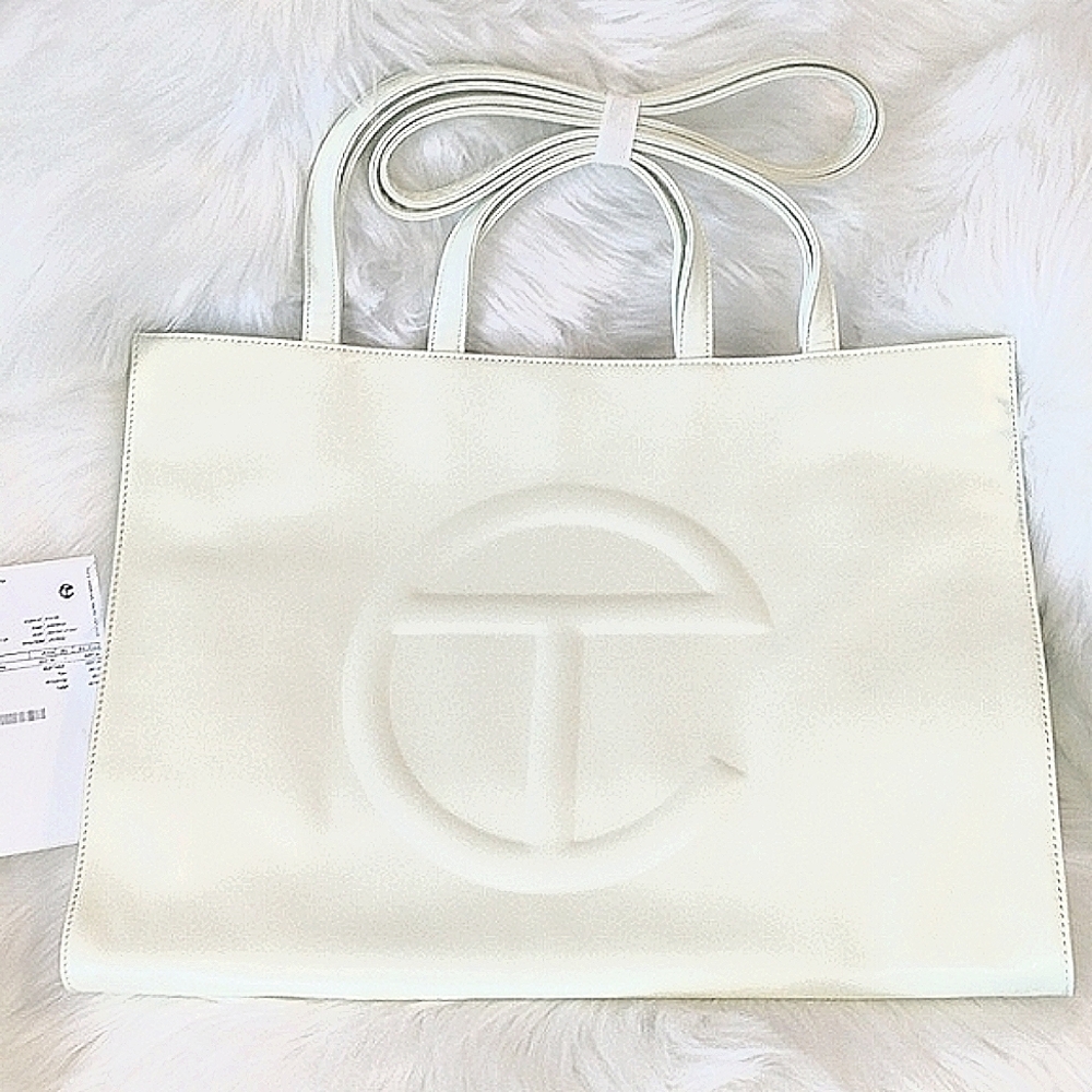 Telfar Large Shopping Bag in NEW unique color Glue! SOLD OUT